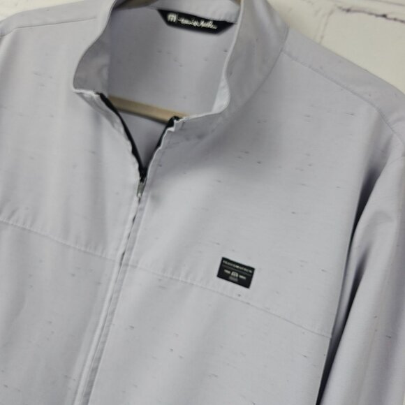 TravisMathew Mens XL Light Gray Full-Zip Jacket Coat Pockets Sports Golf - Picture 7 of 16
